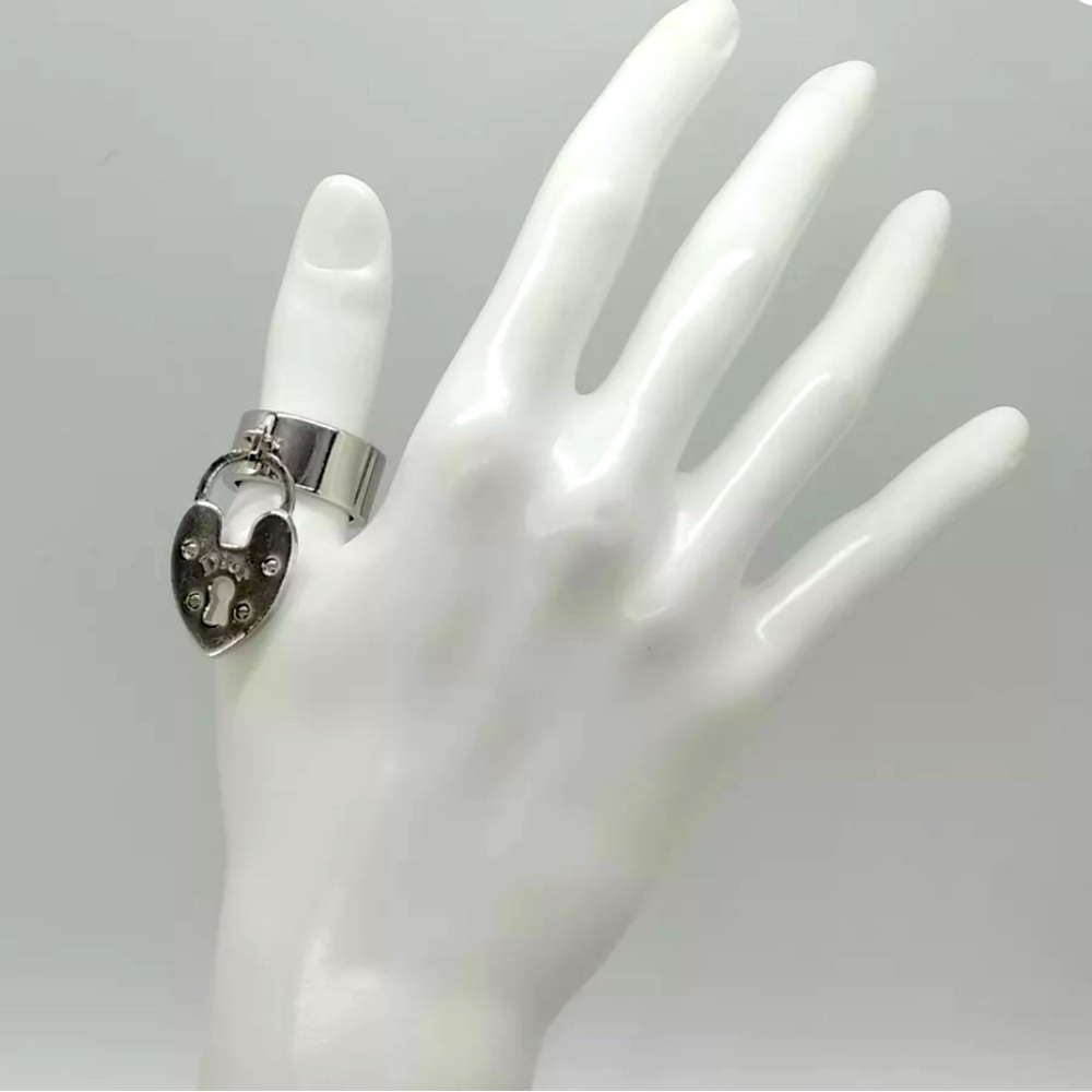 Authentic Dior Charm Silver Ring Size 6 1/4